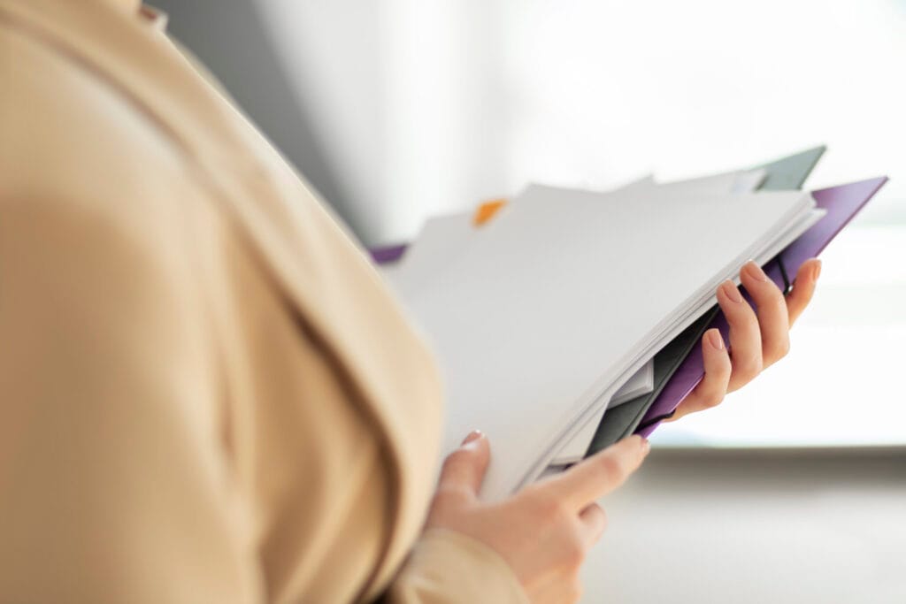 young adult organizing documents scaled 1